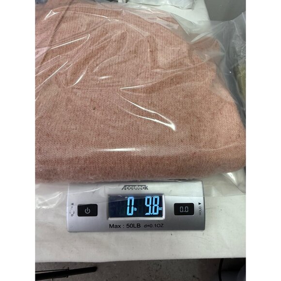 Madewell Merino Wool Donegal Maysfield Cardigan Sweater Peach Oversized M - Picture 15 of 15